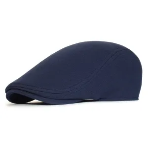 "Detroit" Casual Cotton Flat Cap