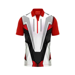 Red Polo Neck Half Sleeve T Shirt Nextprint NP50000830