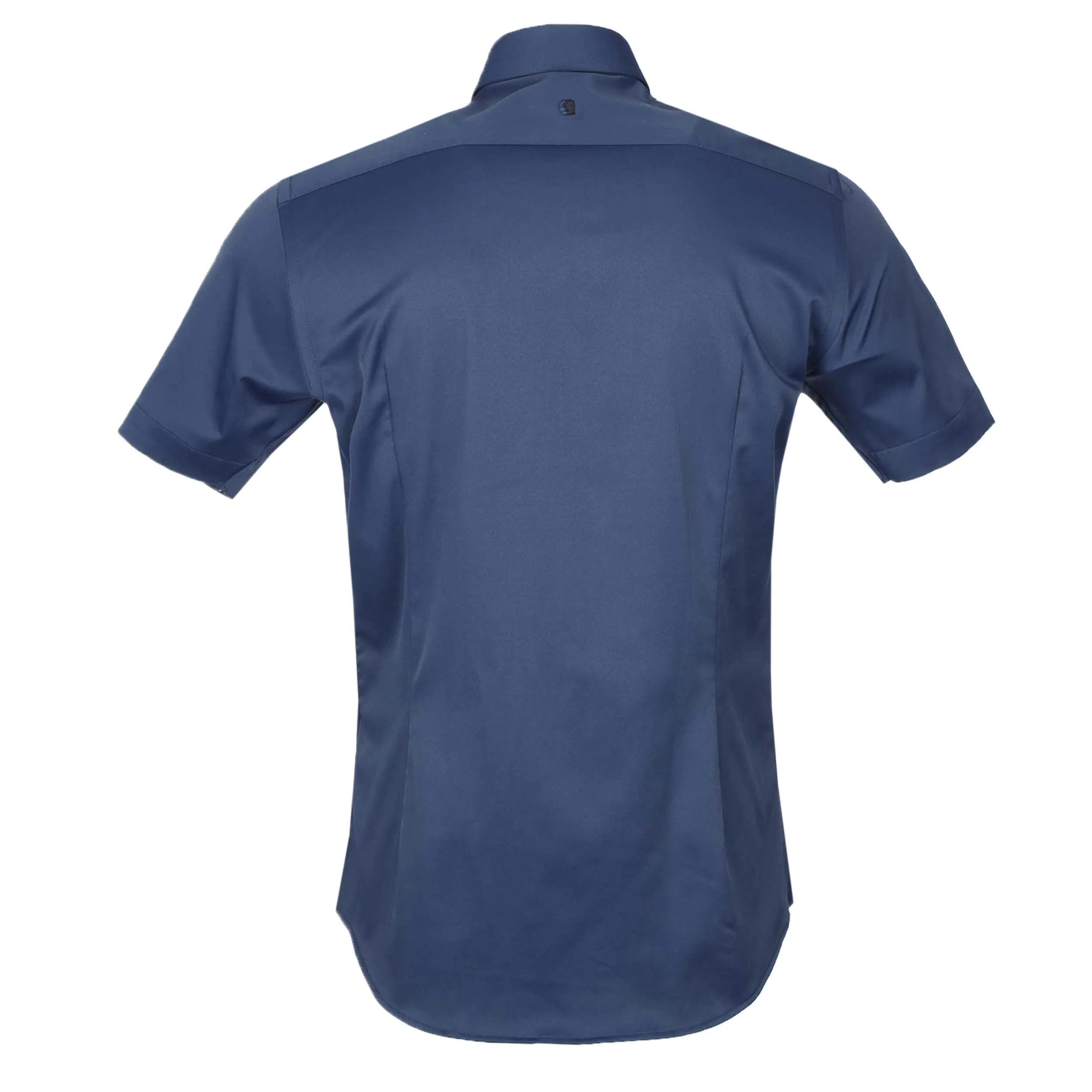 Remus Uomo 2 Way Stretch SS Shirt in Navy