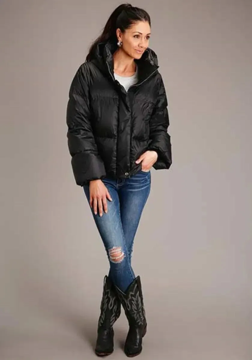 Roper Crushable Parachute Jacket (Black) - Women's Puffer Jacket