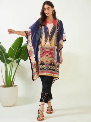 Royal Blue Sapphire Elegance Georgette Kurta