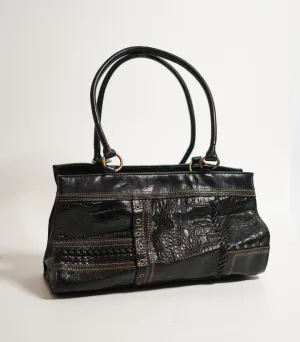 Shiney black leather Handbag