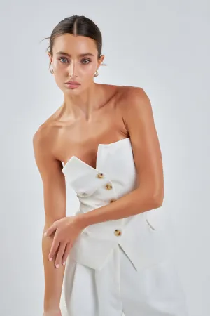 Sleeveless Bustier Vest