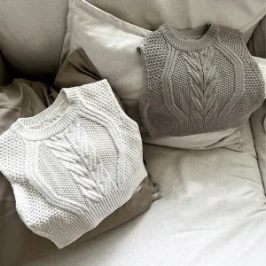 Sleeveless Knit Vest Sweater