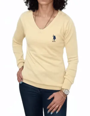 [slim-fit] Women USPA Pullover - Yellow