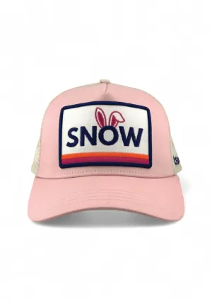 Snow Bunny Trucker Hat - Pink