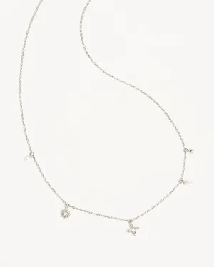 Sterling Silver Live in Peace Choker