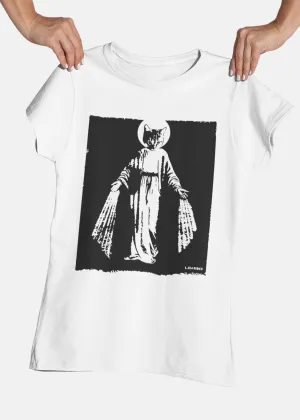 ST!NK - artist Lembo, Cat Goddess White - Ladies Premium Organic Shirt