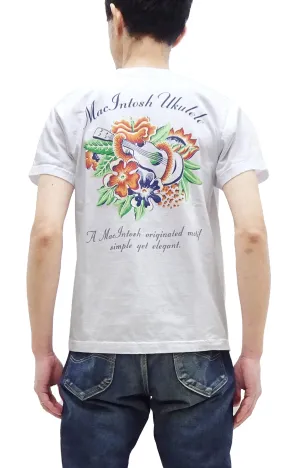 Sun Surf T-shirt Men's McIntosh Ukulele design Graphic Short Sleeve Hawaiian Tee SS79350 101 White