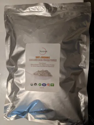Sunature 5 lbs Organic Freeze Dried Sunflower Seed Protein Powder