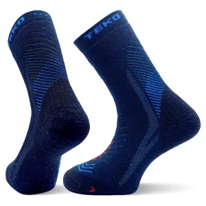 TEKO eco HIKE 3.0 EXODUS MERINO WOOL HIKING SOCKS - Medium Full Cushion - Storm Blue
