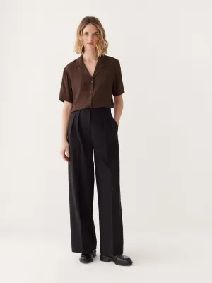 The Camp Collar Blouse in Elderberry