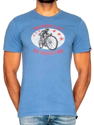 The Faster I Was T-Shirt Blue