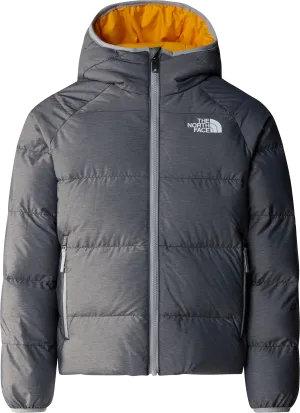 The North Face Boys&#x27; Reversible North Down Hooded Jacket TNF Medium Grey Heat | Buy The North Face Boys&#x27; Reversible North Down Hooded Jacket TNF Medium Grey Heat here | Outnorth