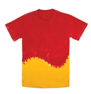 Tie Dye Short Sleeve Tee - Red Sunflower Breaker
