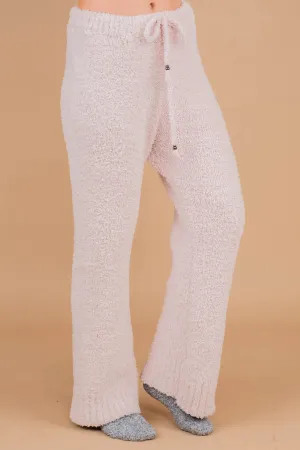 Too Cozy To Care Powder Pink Pajama Pants