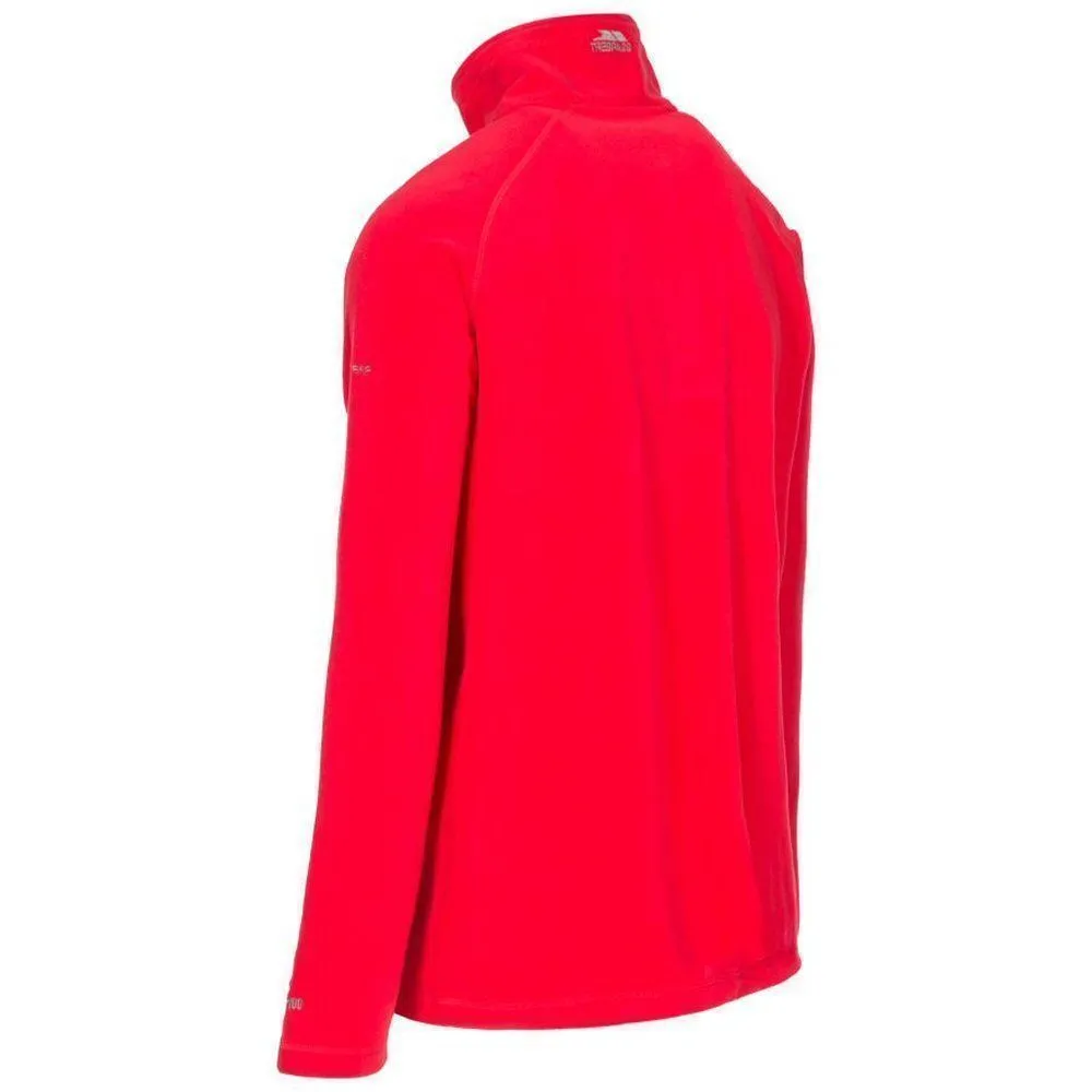 Trespass S Red Blackford 1/2 Zip Men's Microfleece