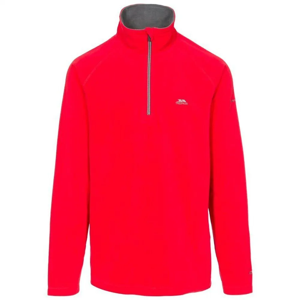 Trespass S Red Blackford 1/2 Zip Men's Microfleece