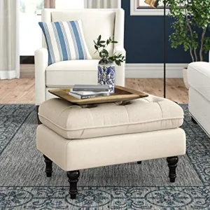 Tufted Stool Footstool Sofa Couch for Living Room Bedroom Office