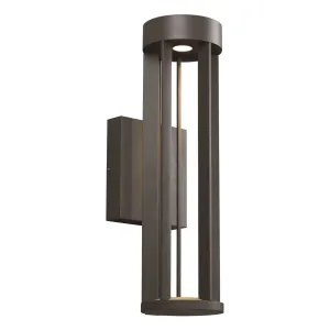 Turbo 18 In. LED Outdoor Wall Sconce 3000K Bronze Finish