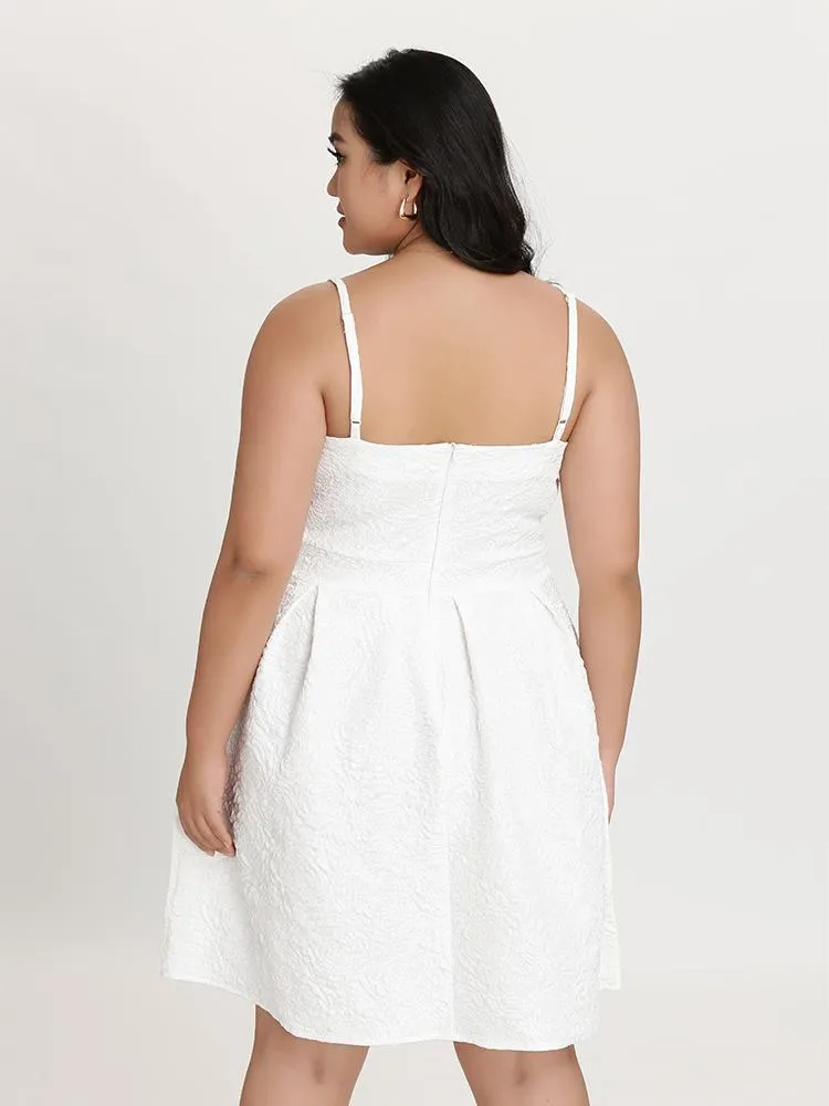 V Neck Suspender Dress