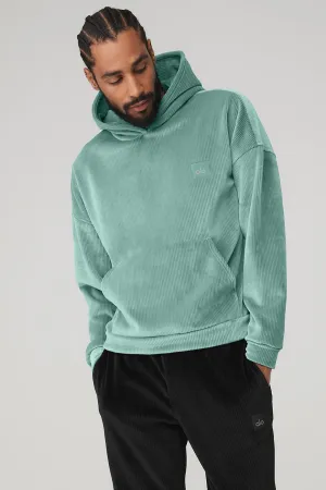 Velour Baller Hoodie - Blue Agave