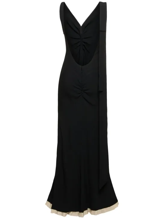 Victoria Beckham   Fluid viscose blend gown 