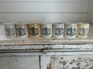Victorian Antique English Advertising Pot – J. Sainsbury’s Potted Meats - sold individually - Crazed & cracked