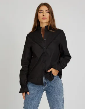 Vintage Lace Trim Shirt