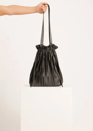 W24 | KATY PLEAT TOTE / BLACK
