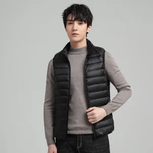 Warmth Stand-Up Collar Versatile Lightweight Down Vest