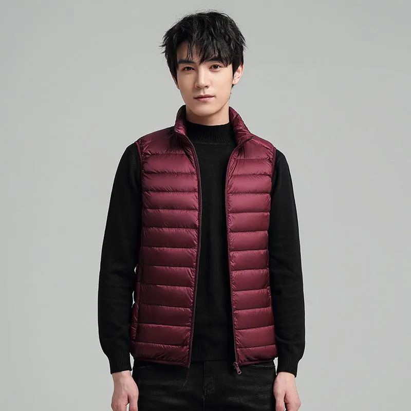 Warmth Stand-Up Collar Versatile Lightweight Down Vest