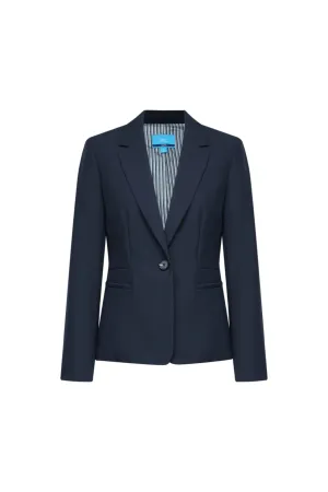 Water & Oil Repellent Poly Plainweave Suit Blazer