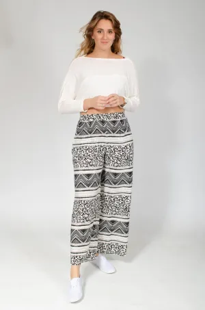 Wide Leg Batik Trousers
