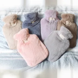 Winter Warm Hot Water Bag with Removable Thickened Plush Cloth Cover