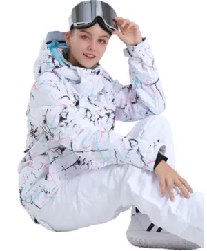 Women Winter Waterproof Breathable Warm Snowboard Jacket
