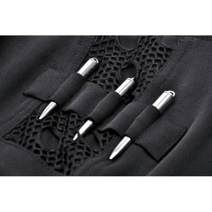Women's Gothic Turn-down Collar Cutout Homecoming Dress