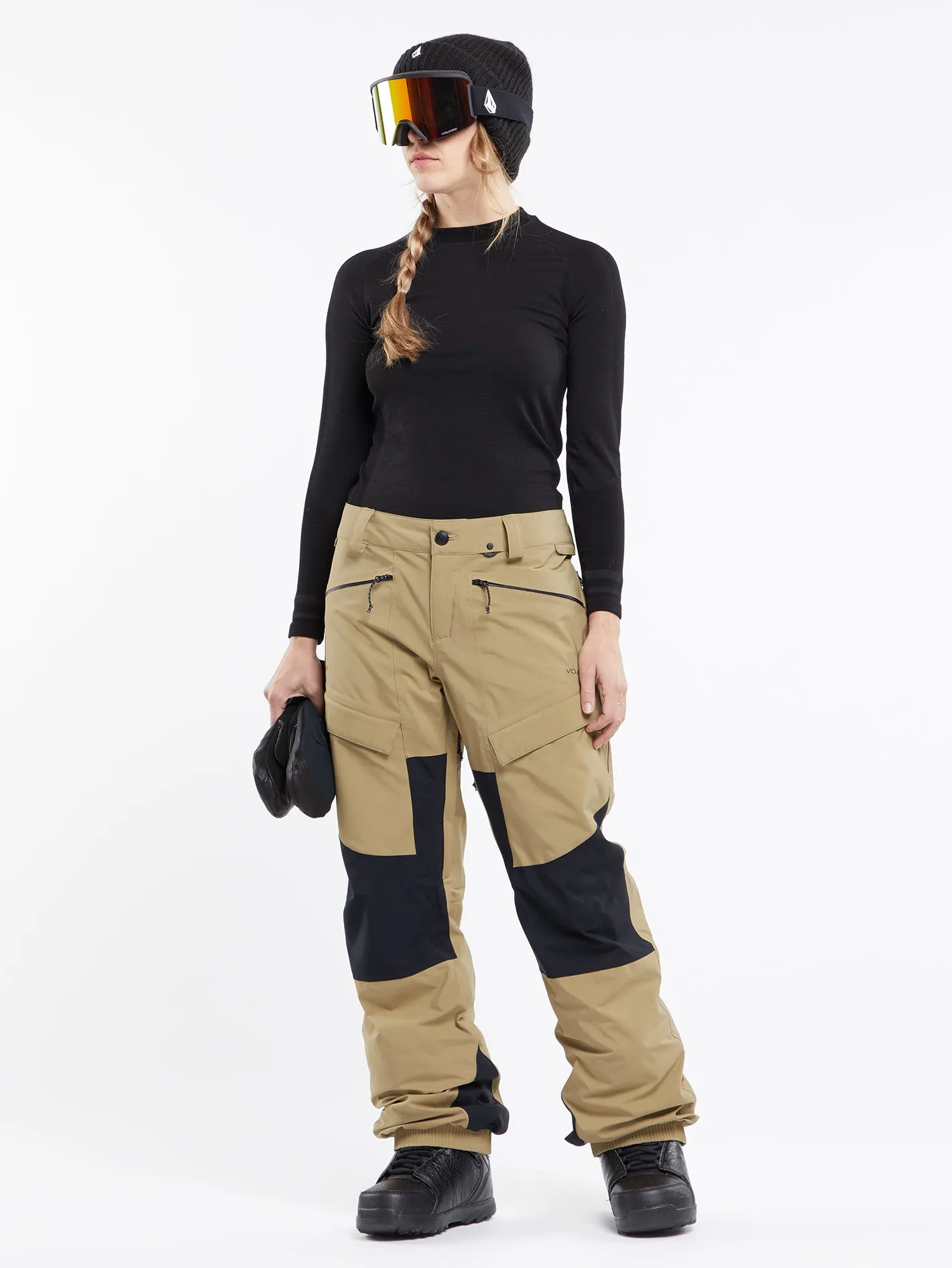 Womens V.Co At Stretch Gore-Tex Pants - Dark Khaki