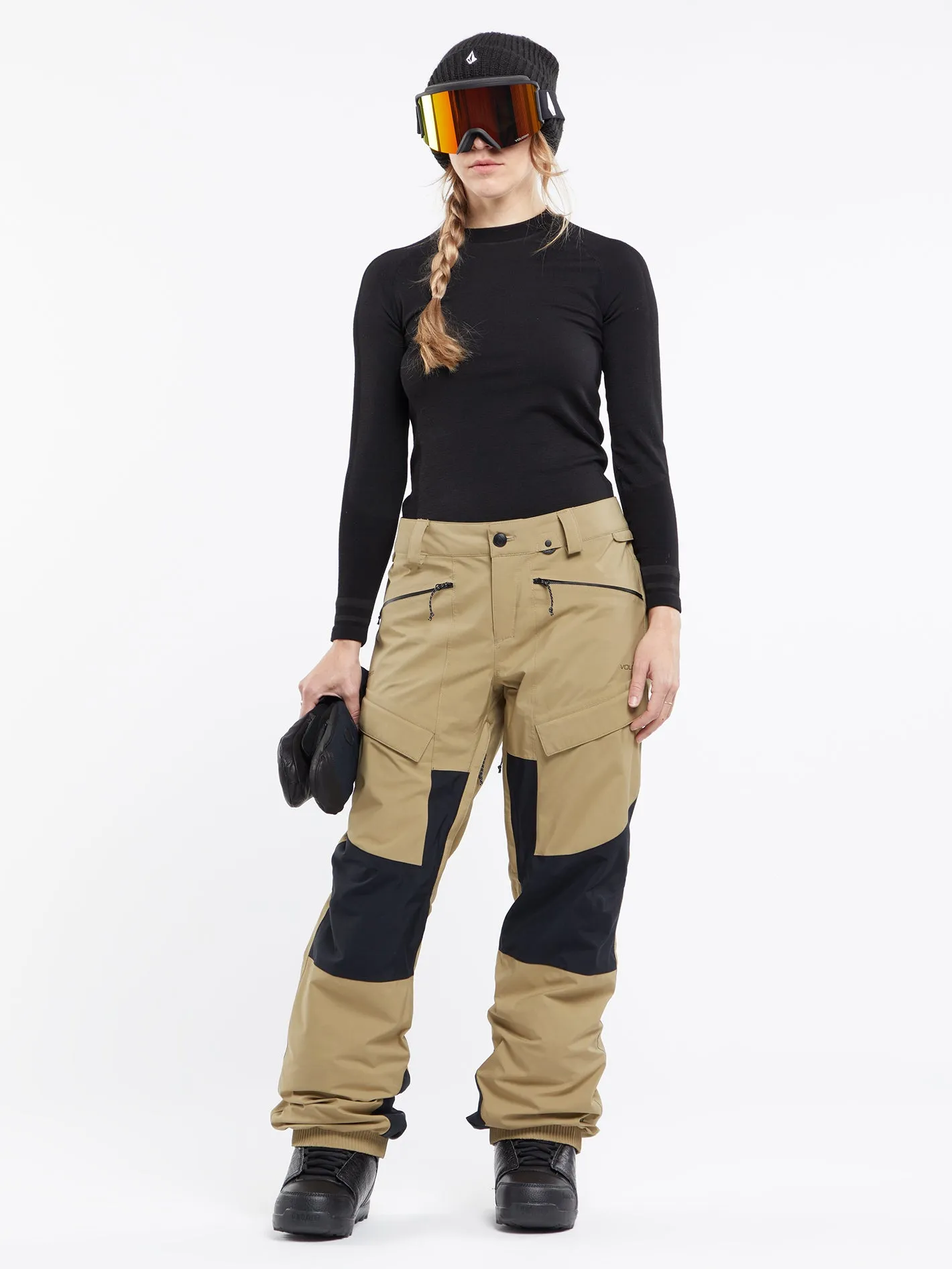 Womens V.Co At Stretch Gore-Tex Pants - Dark Khaki