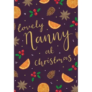 Woodmanstern Lovely Nanny Christmas Spice Card - 609107