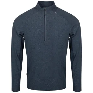 x TRENDYGOLF Surge Warm Half-Zip Heathered Graphite Grey/Black - AW23