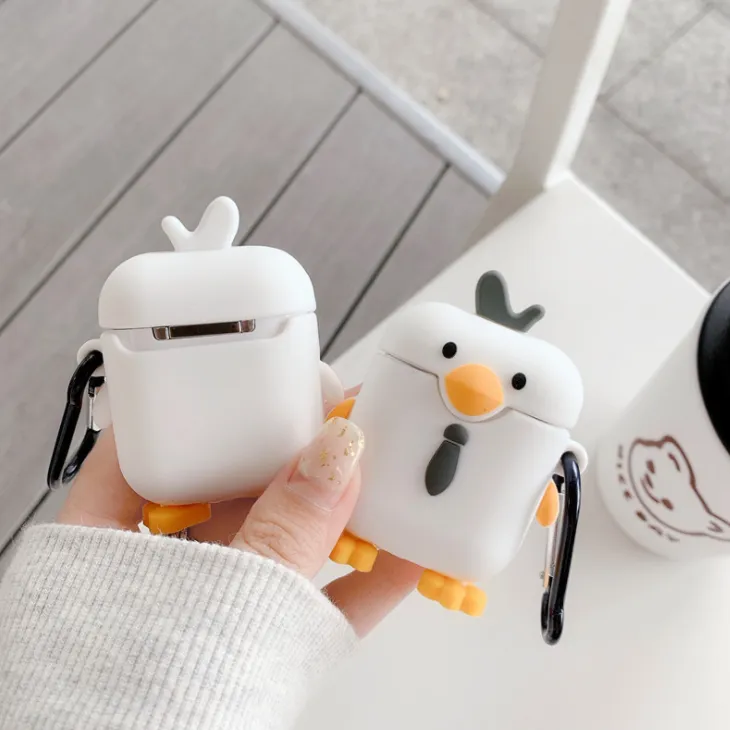 Yellow Duck AirPods Earphone Case White