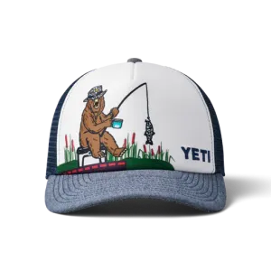 YETI KIDS Trucker Cap - Fishing Bear