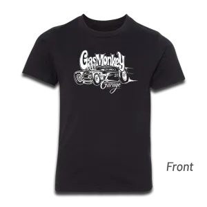 Youth White Car Tee - Front print